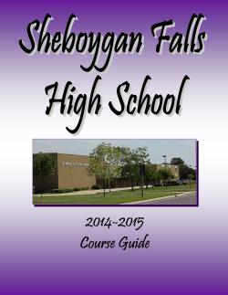 Course Guide 14.15 with pics - Sheboygan Falls School District