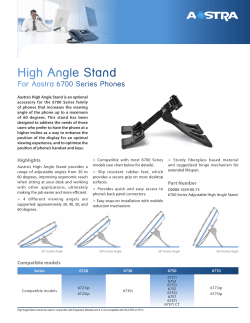 High Angle Stand for 6700 Series