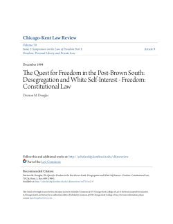 Desegregation and White Self-Interest