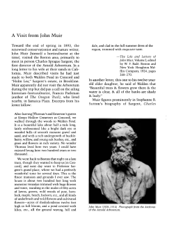 A Visit from John Muir - Arnoldia