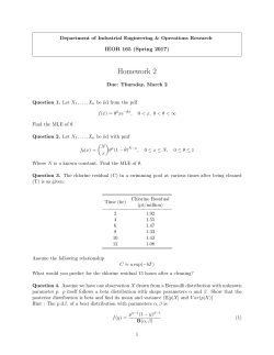 Homework 2 - Berkeley IEOR