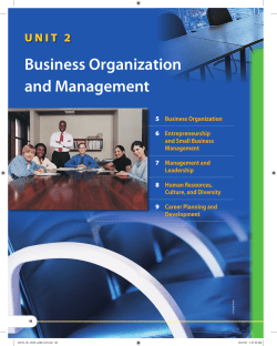 Business Organization and Management