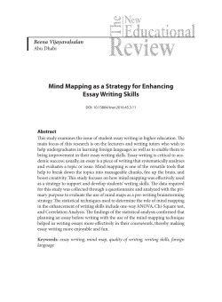 Mind Mapping as a strategy for enhancing essay Writing skills