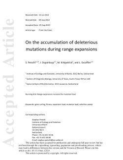 On the accumulation of deleterious mutations during