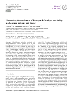 Hindcasting the continuum of Dansgaard&ndash;Oeschger variability