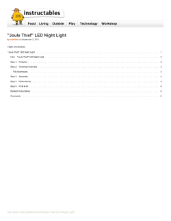 Instructables.com - "Joule Thief" LED Night Light