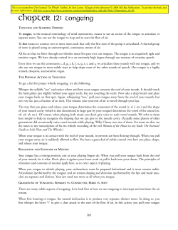 Chapter 12 &ndash; Tonguing