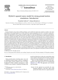 Hybrid k-squared source model for strong ground motion simulations