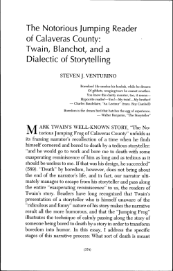The Notorious Jumping Reader of Calaveras County: Twain
