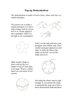 Pop-up Dodecahedron