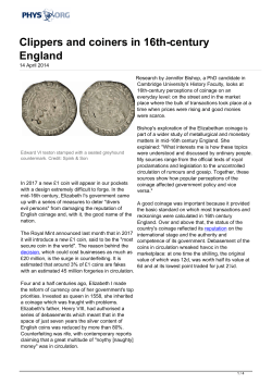 Clippers and coiners in 16th-century England