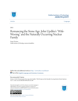 John Updike`s "Wife-Wooing"