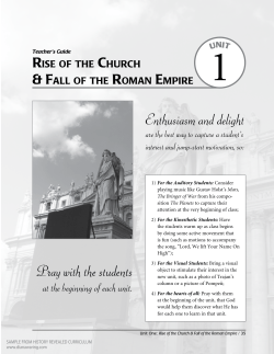 Romans Reformers Revolutionaries Teacher Guide Sample