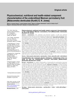 Physicochemical, nutritional and health-related component