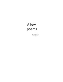 A few poems - WordPress.com