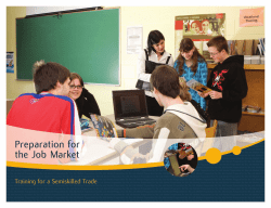 Preparation for the Job Market - Minist&egrave;re de l`&Eacute;ducation et de l