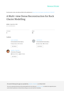 A Multi-view Dense Reconstruction for Rock Glacier