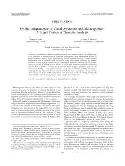 On the Independence of Visual Awareness and Metacognition