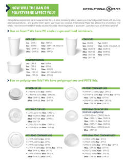 how will the ban on polystyrene affect you?
