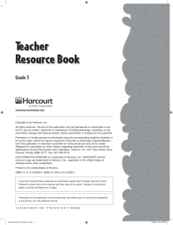 Teacher Resource Book - Mountain Avenue Elementary