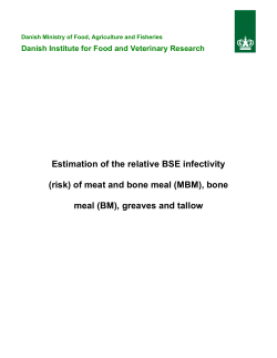 Estimation of the relative BSE infectivity (risk) of meat and bone meal