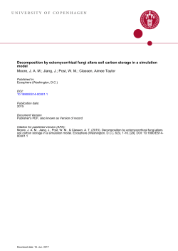 Decomposition by ectomycorrhizal fungi alters