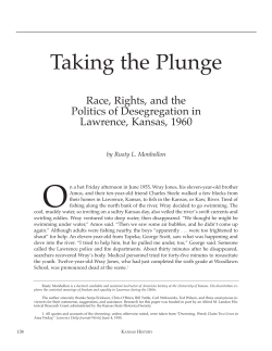 Taking the Plunge - Kansas Historical Society