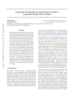 Expectation Maximization for Sum-Product Networks as Exponential