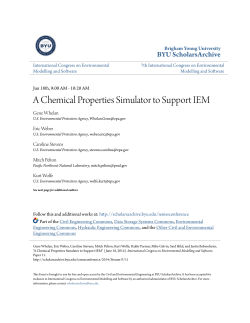 A Chemical Properties Simulator to Support IEM