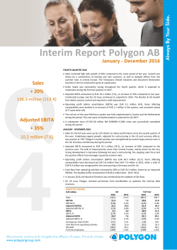 Interim report Q4 2016