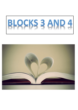 Reading List Blocks 3 and 4 PDF File