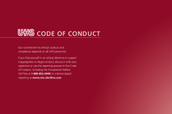 code of conduct - Universal Health Services