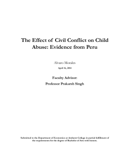 The Effect of Civil Conflict on Child Abuse
