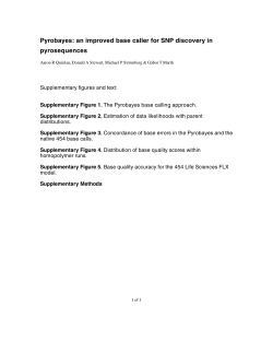 Pyrobayes: an improved base caller for SNP discovery in