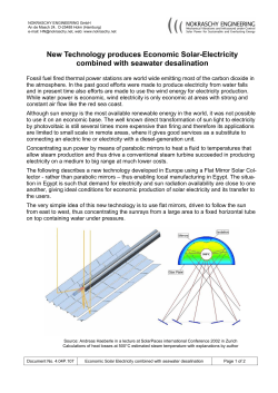 New Technology produces Economic Solar