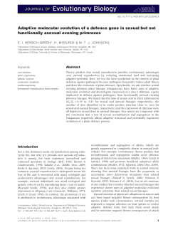 Adaptive molecular evolution of a defence gene in sexual but not