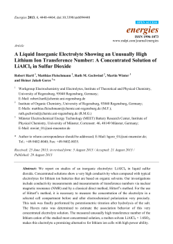 A Liquid Inorganic Electrolyte Showing an Unusually High Lithium