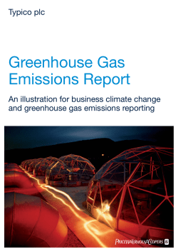 greenhouse gas emissions report