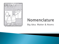Nomenclature