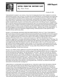 October-B 1998 Editor`s Notes
