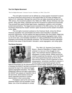 The Civil Rights Movement article File