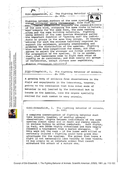 Fighting between members of the same species?.