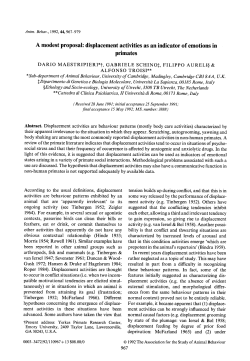 A modest proposal: displacement activities as an indicator of