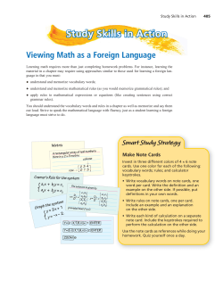 Chapter 8 - College Prep Algebra