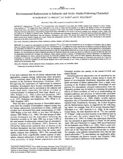 Environmental Radiocesium in Subarctic and Arctic A1aska