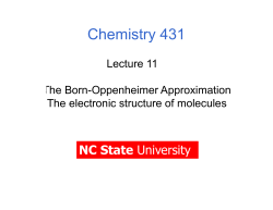 LCAO-MO Theory, Polyatomic Molecules