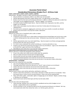 Ascension Parish School Standardized Elementary (Grades Pre
