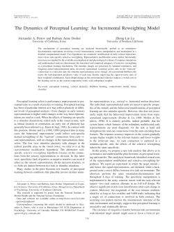 The Dynamics of Perceptual Learning: An Incremental