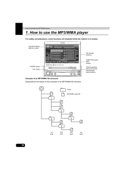 How to operate the MP3/WMA player