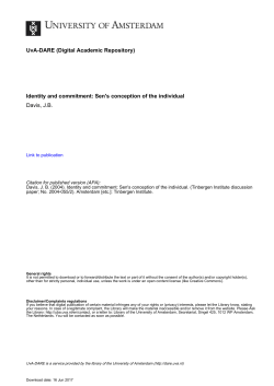 Identity and commitment - UvA-DARE